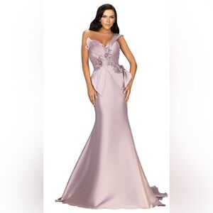 Terani Couture 2011M2160 Dress Mauve Size 8